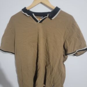 Ben Sherman Tan Polo with Black Trim